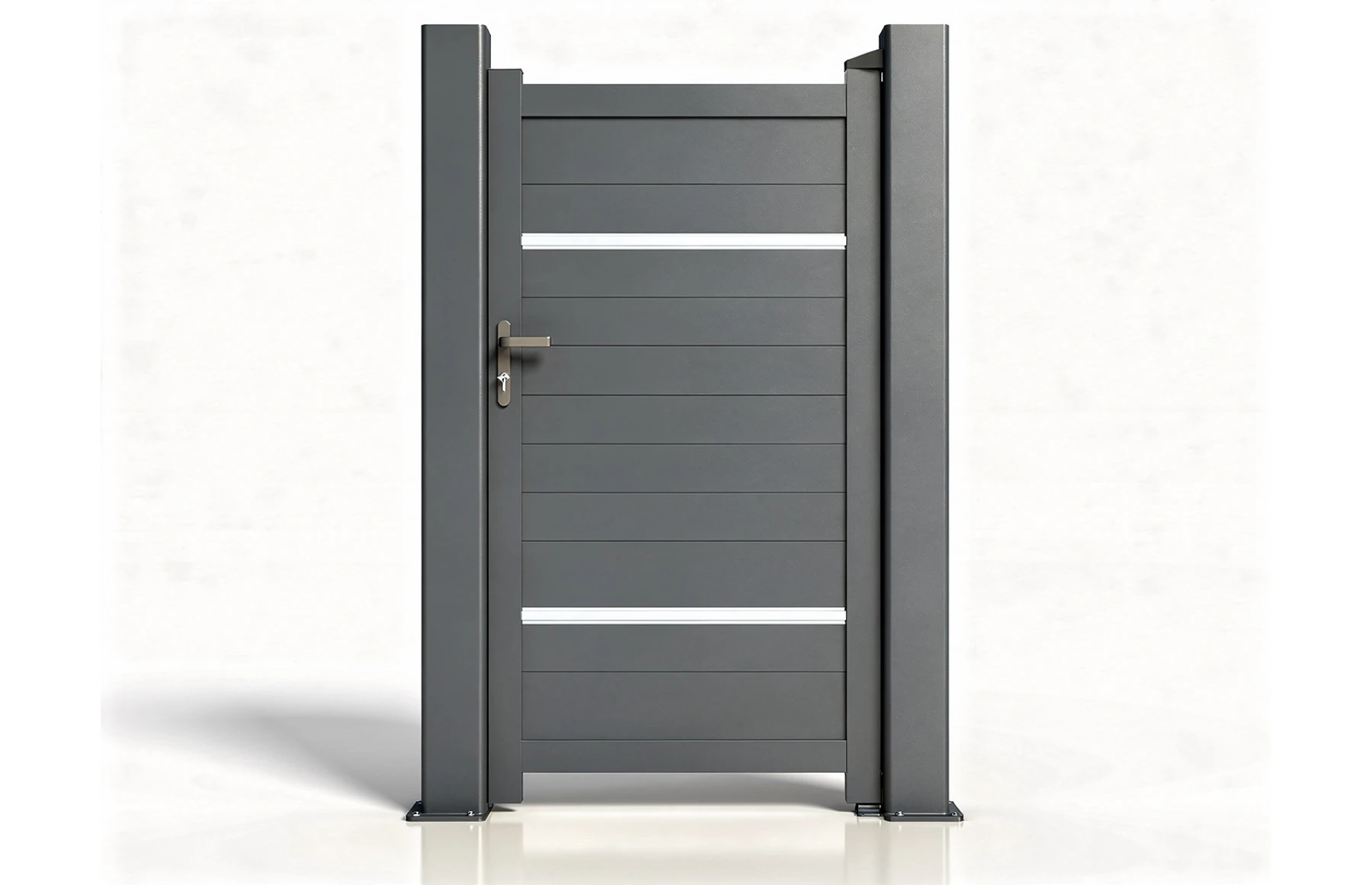 Poarta pietonala metalica din aluminiu, model Hercule