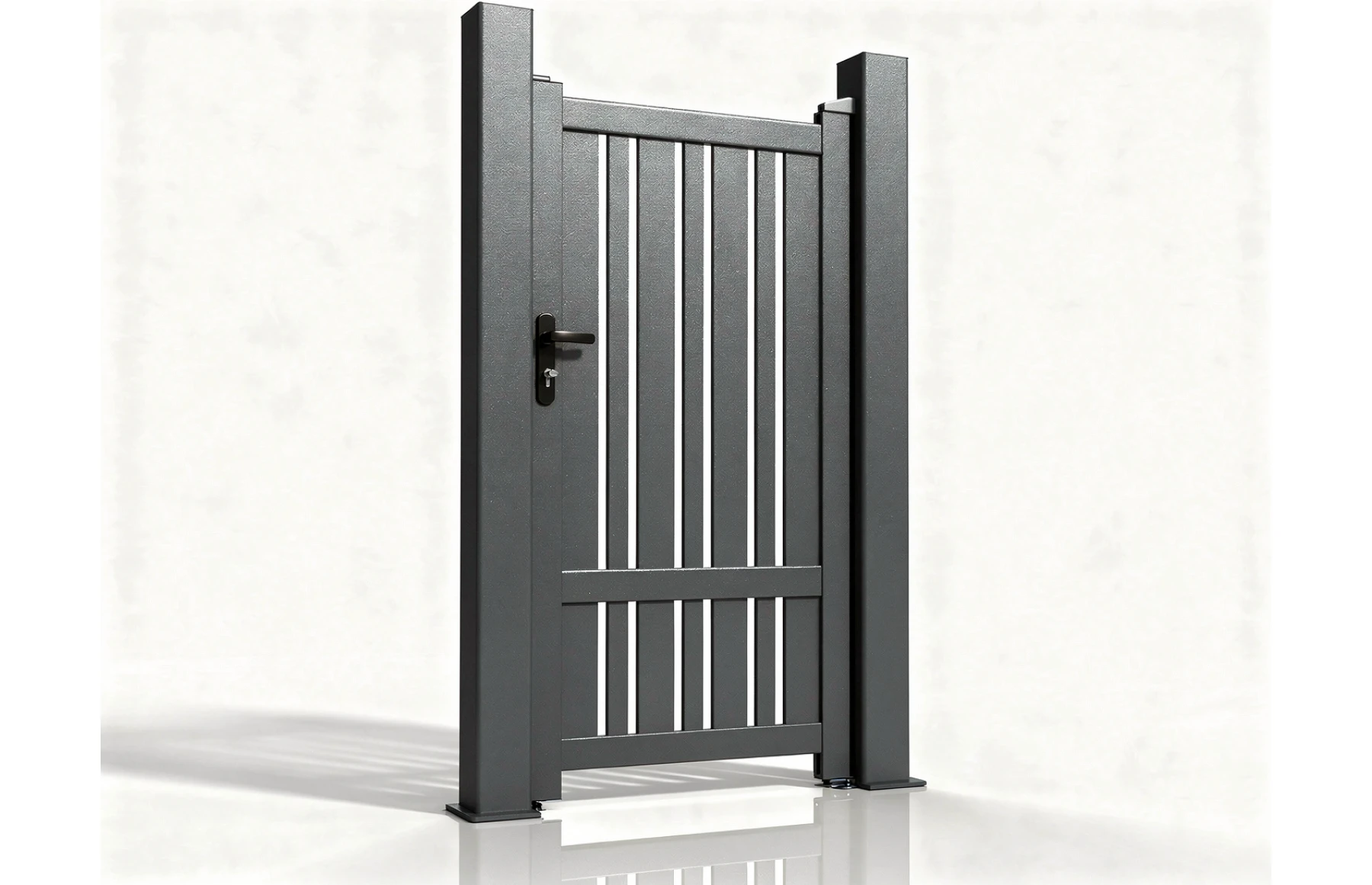 Poarta pietonala metalica din aluminiu, model Imhotep