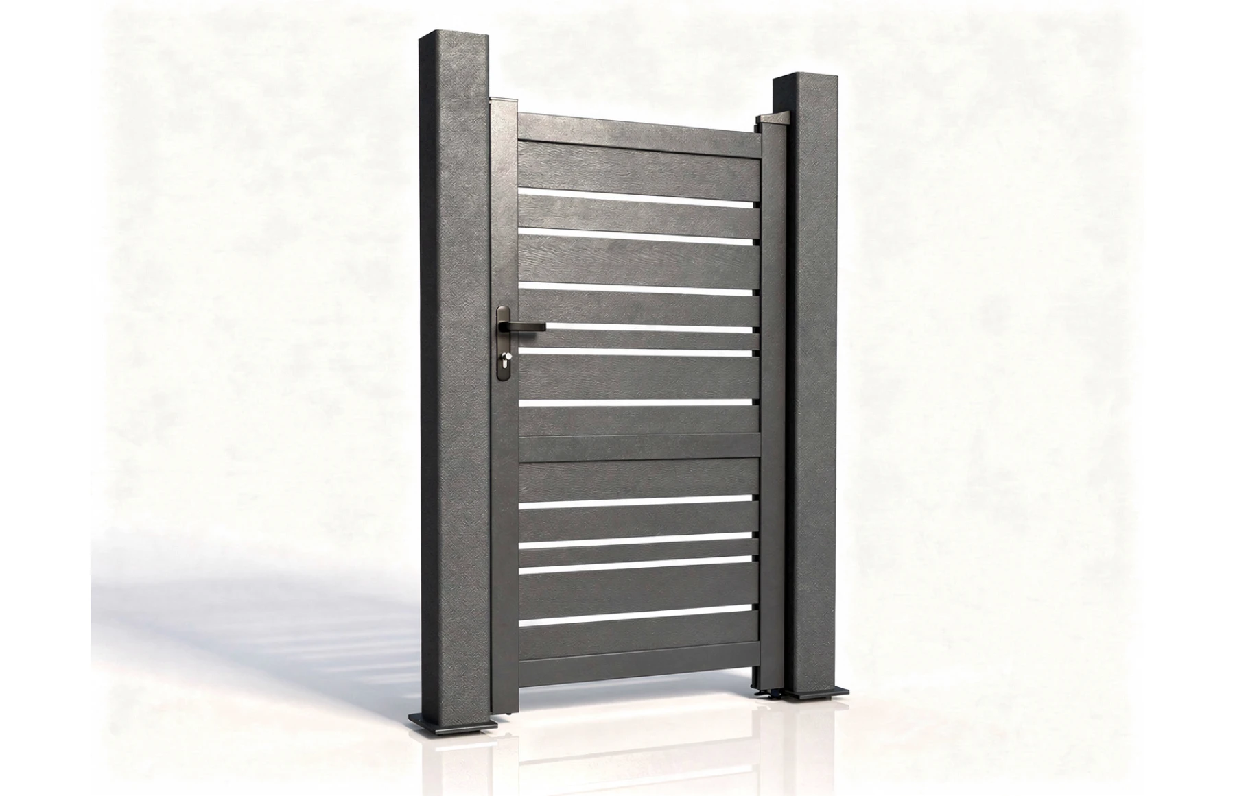 Poarta pietonala metalica din aluminiu, model Odiseu