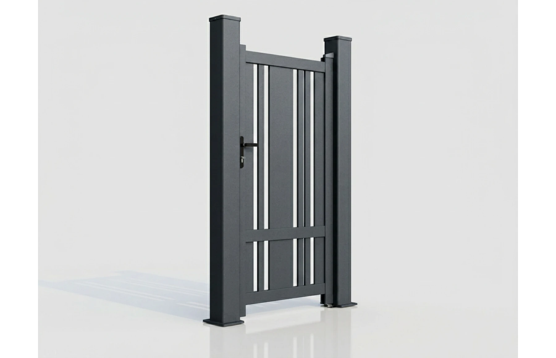 Poarta pietonala metalica din aluminiu, model Thot 