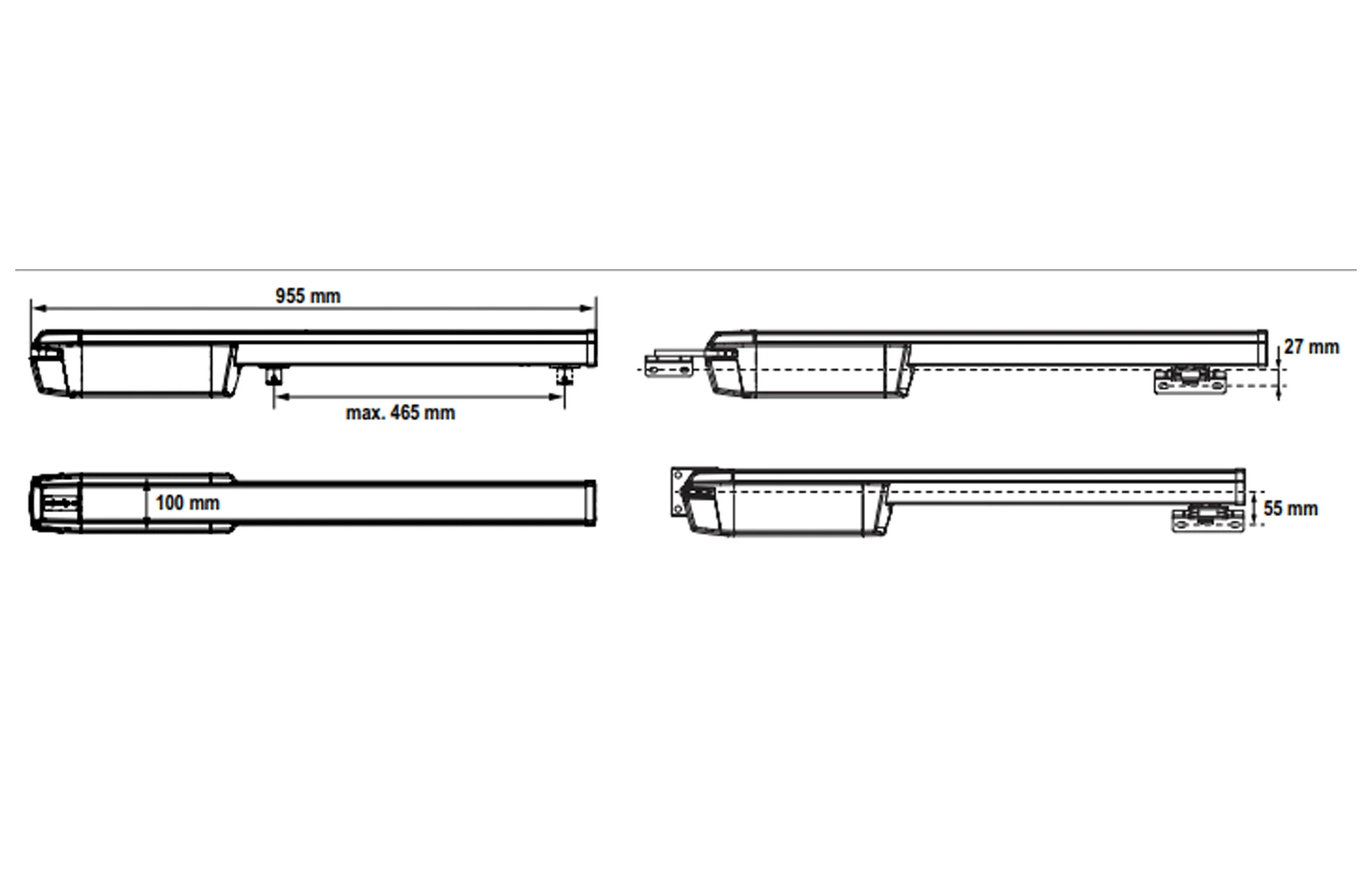 Automatizare Poarta Batanta, Model IXENGO L 24V IO CFT PACK, Somfy 