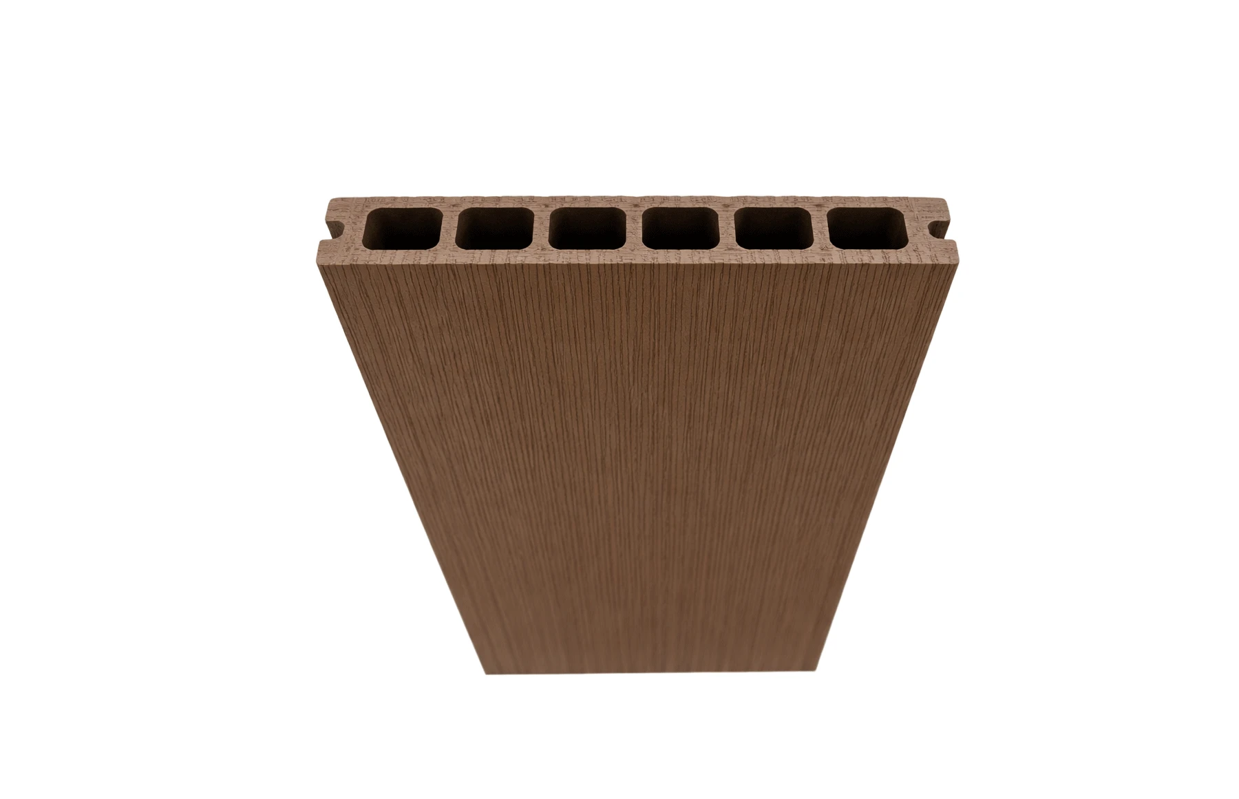 Placa deck terasa WPC PREMIUM, tip pardoseala/dusumea WPC, placa co extrudata, 145x22mm, maro lemn, model No Gap 3800 mm