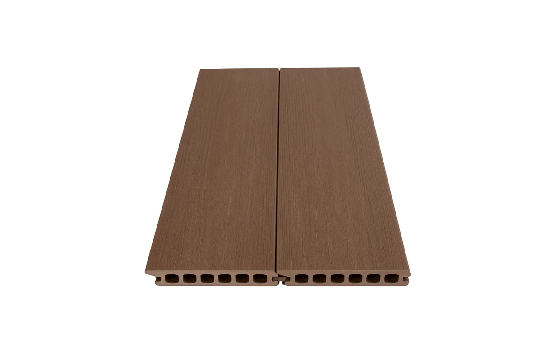 Placa deck terasa WPC PREMIUM, tip pardoseala/dusumea WPC, placa co extrudata, 145x22mm, maro lemn, model No Gap 3800 mm