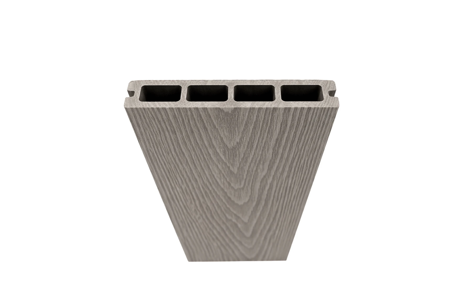 Placa deck terasa WPC 3D, tip pardoseala/dusumea WPC, 145x25 mm, gri deschis lemn 3800 mm