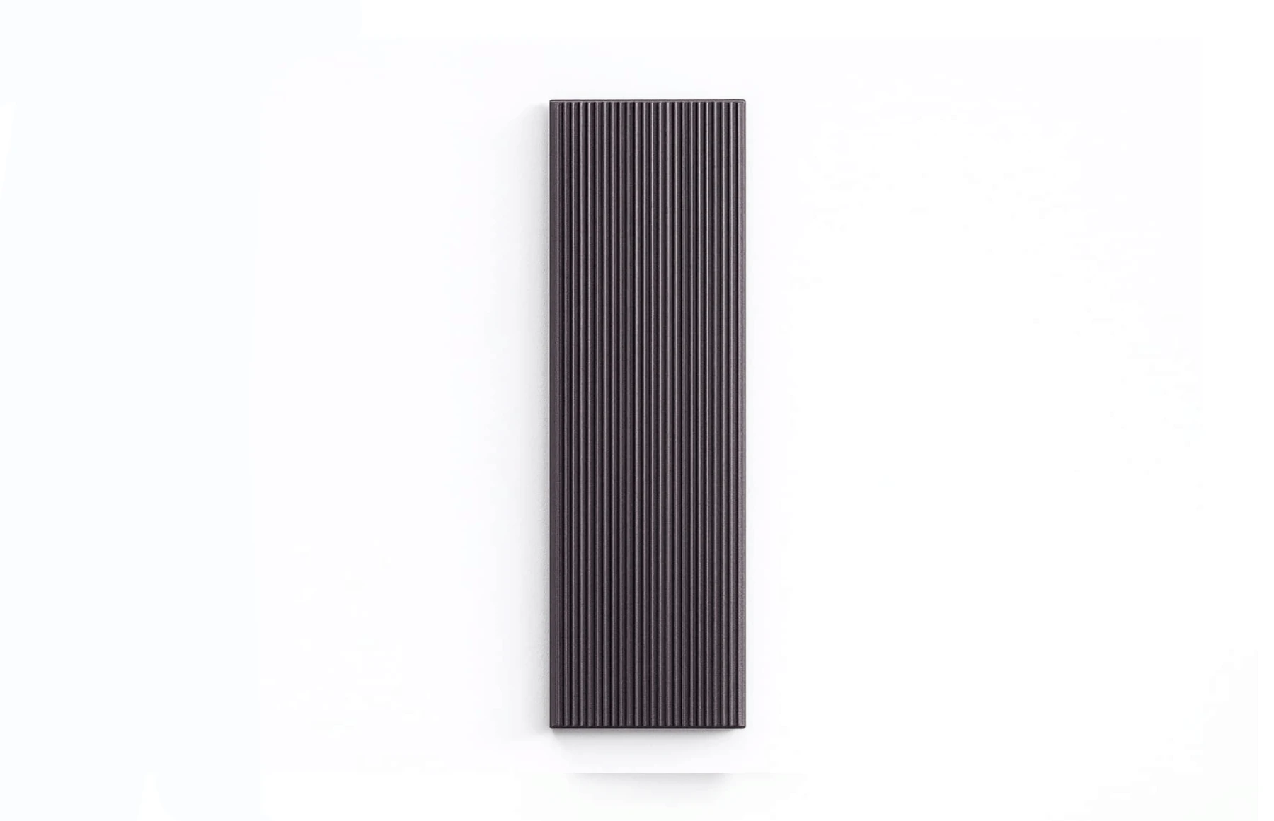 Placa Deck 3D Gri din WPC 150x23mm, L 3800mm, Structura cu Gol Rotund pentru Rezistenta Sporita