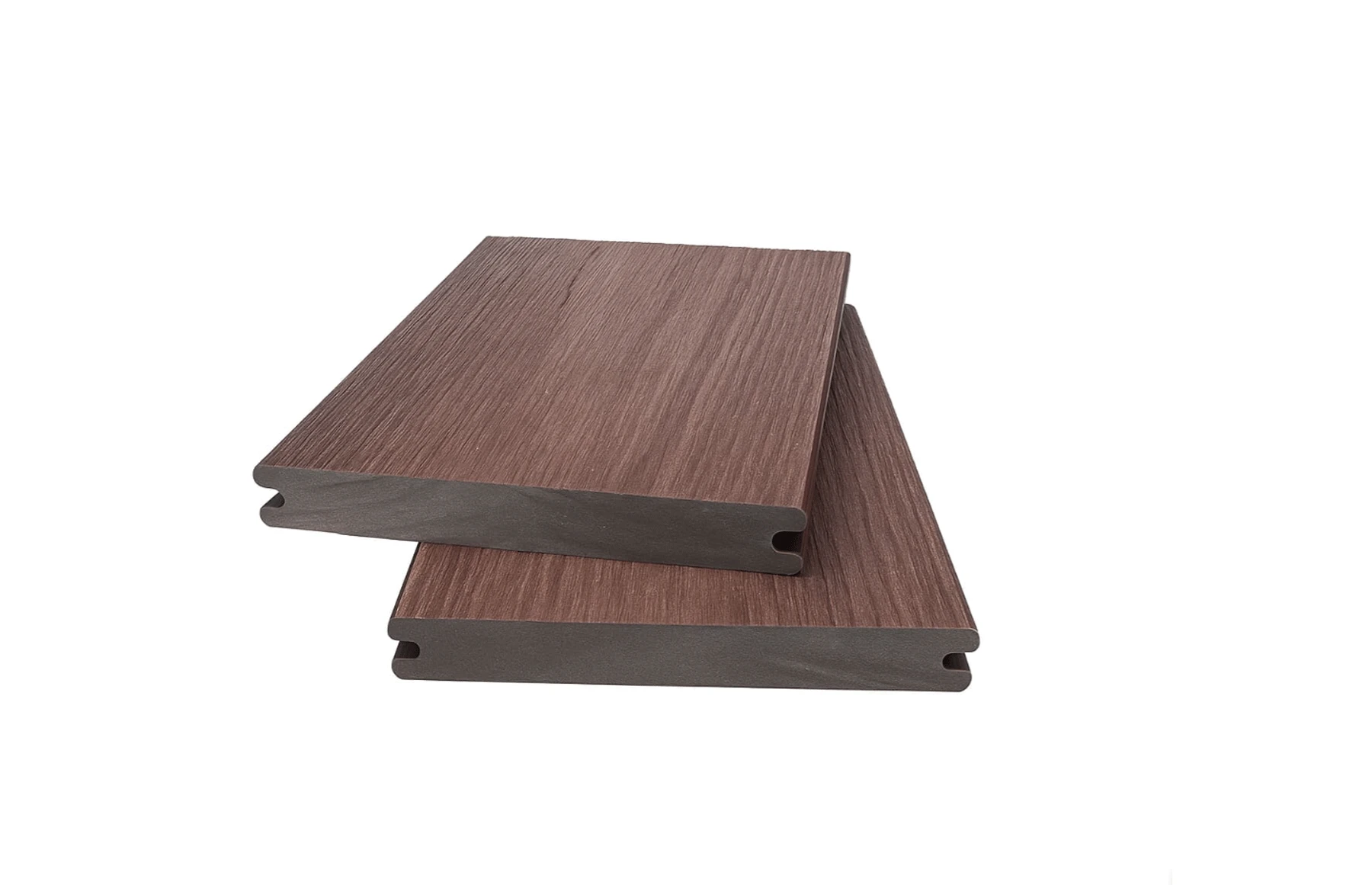 Placa decking WPC coextrudat, 140x20 mm, 3800 mm, maro, dubla fata simpla si 3D, rezistent exterior