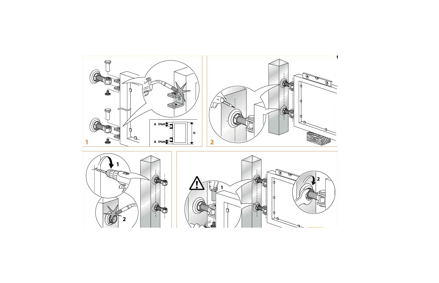Kit poarta batanta REG2, greutate sustinuta 65kg pe brat