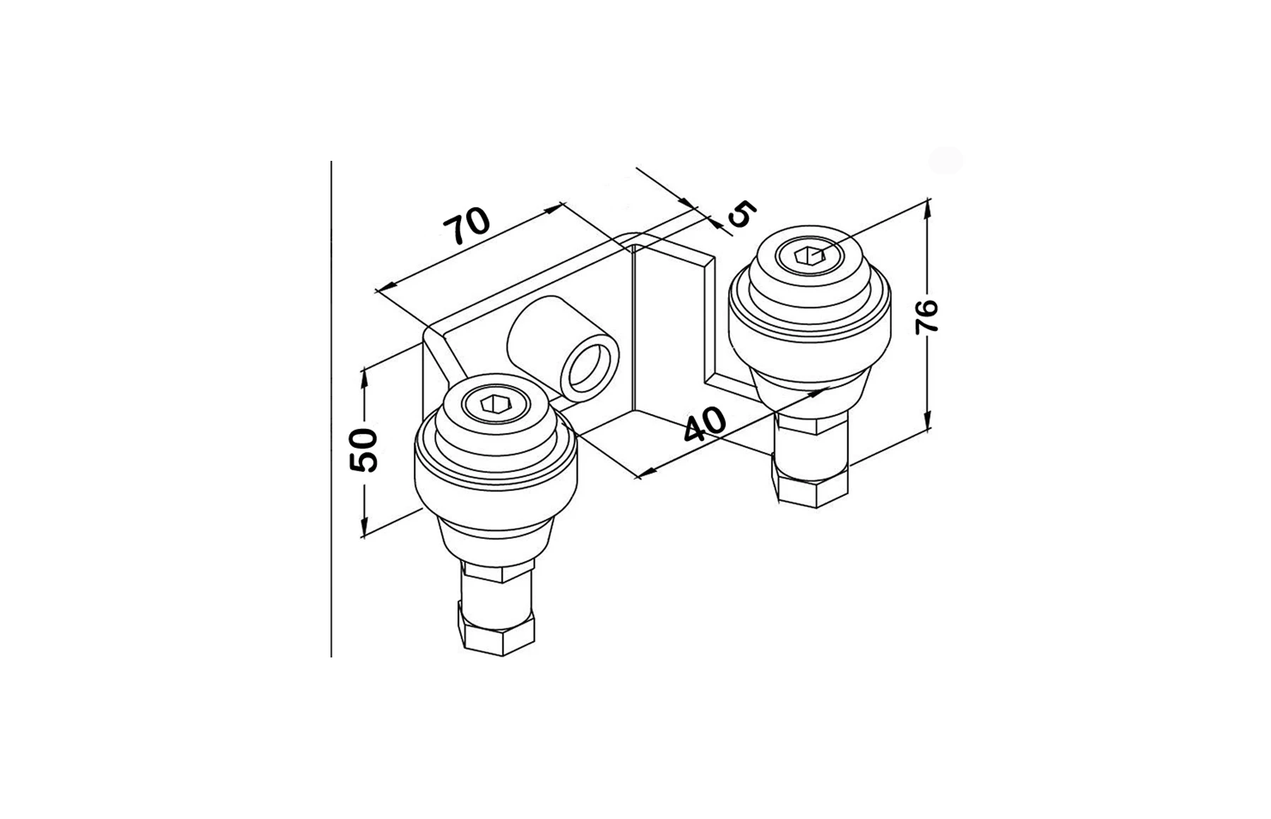 Kit poarta culisanta XL1, greutate sustinuta 270kg