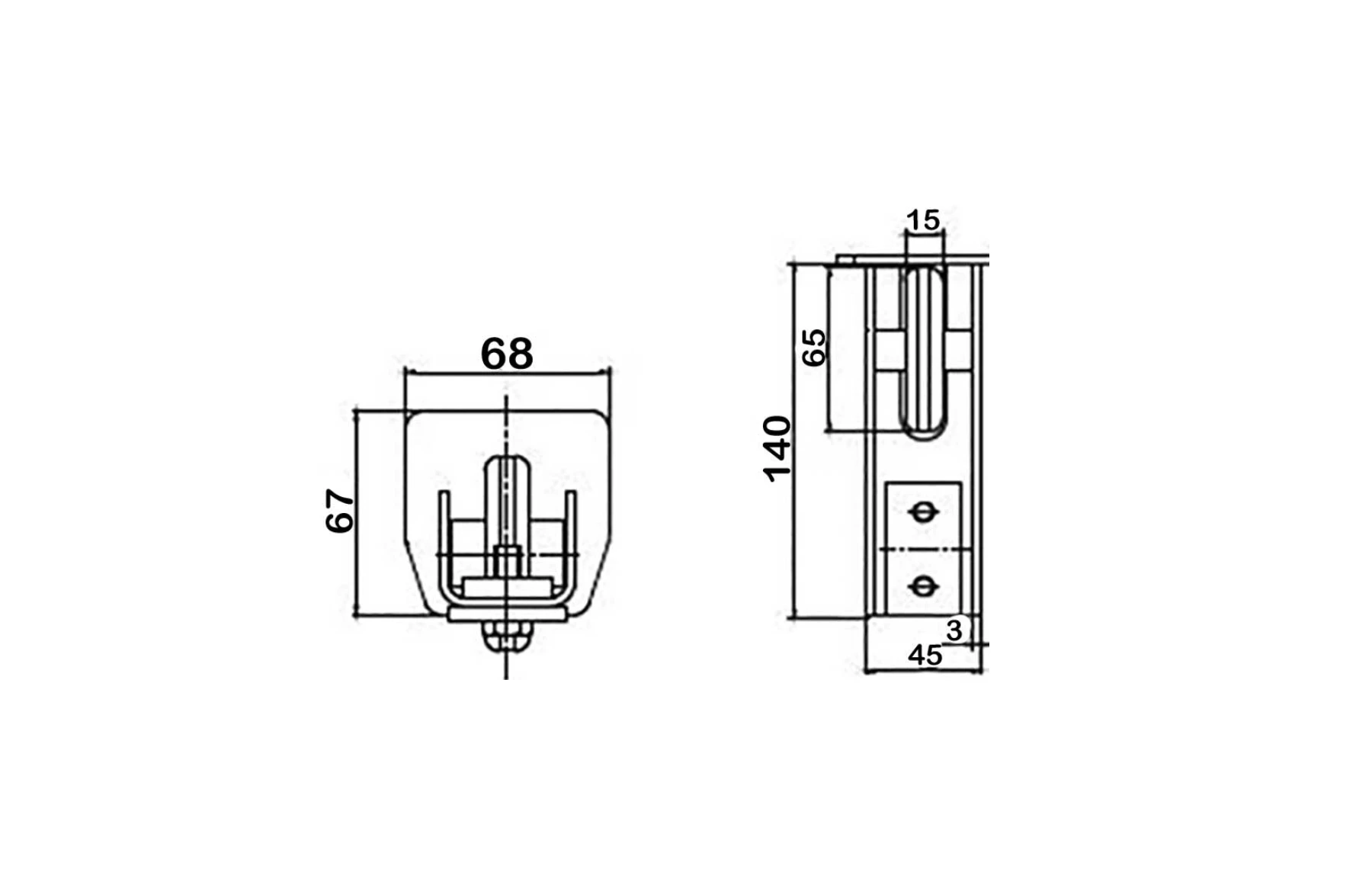 Kit poarta autoportanta S5, 9 metri sina, greutate sustinuta 500kg