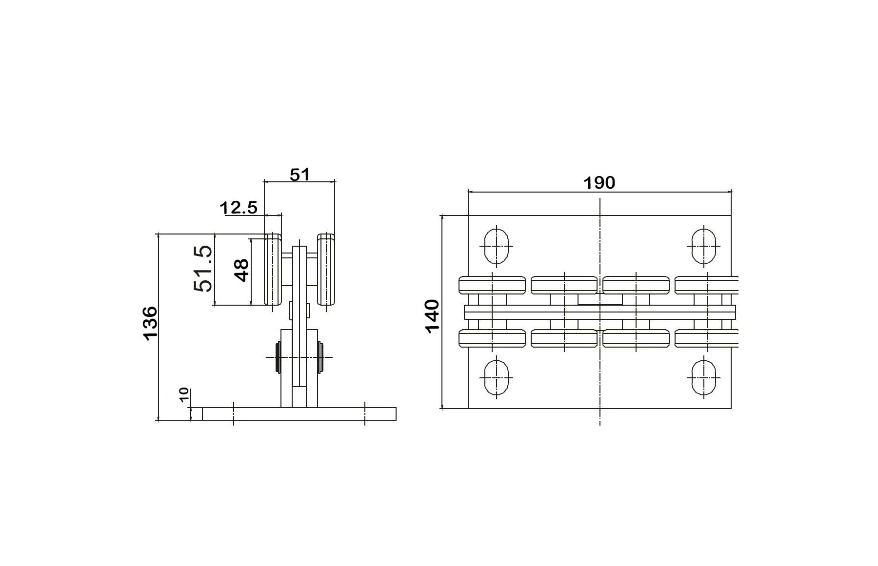 Kit poarta autoportanta XS8 MAX, 5.8 metri sina, greutate sustinuta 350kg
