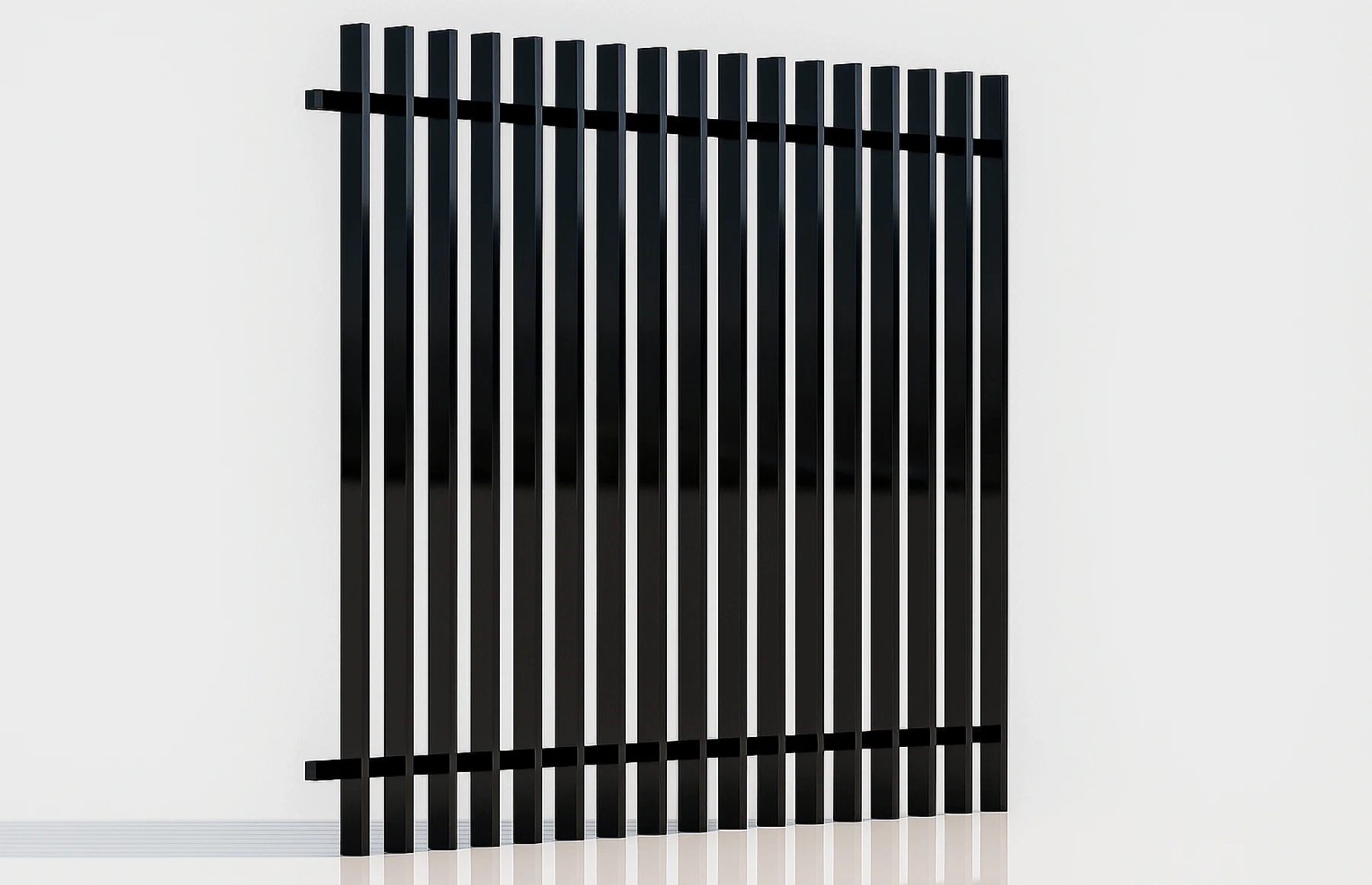 Gard metalic din aluminiu, model Light Straight, 2000x1800mm, Gama Light