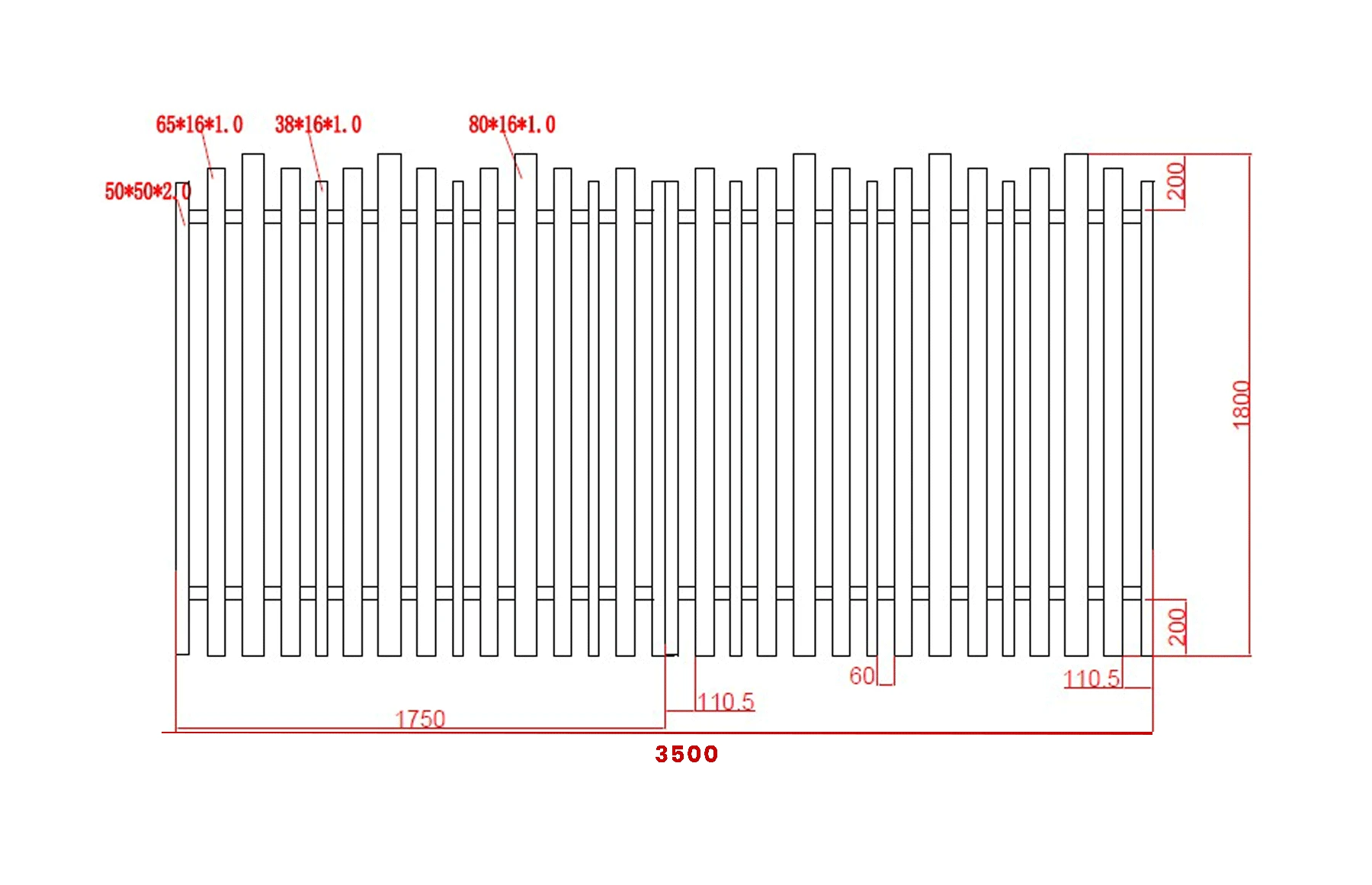 Poarta auto batanta aluminiu 3500x1800mm, prefabricat, model Light Wave, Negru, Gama Light