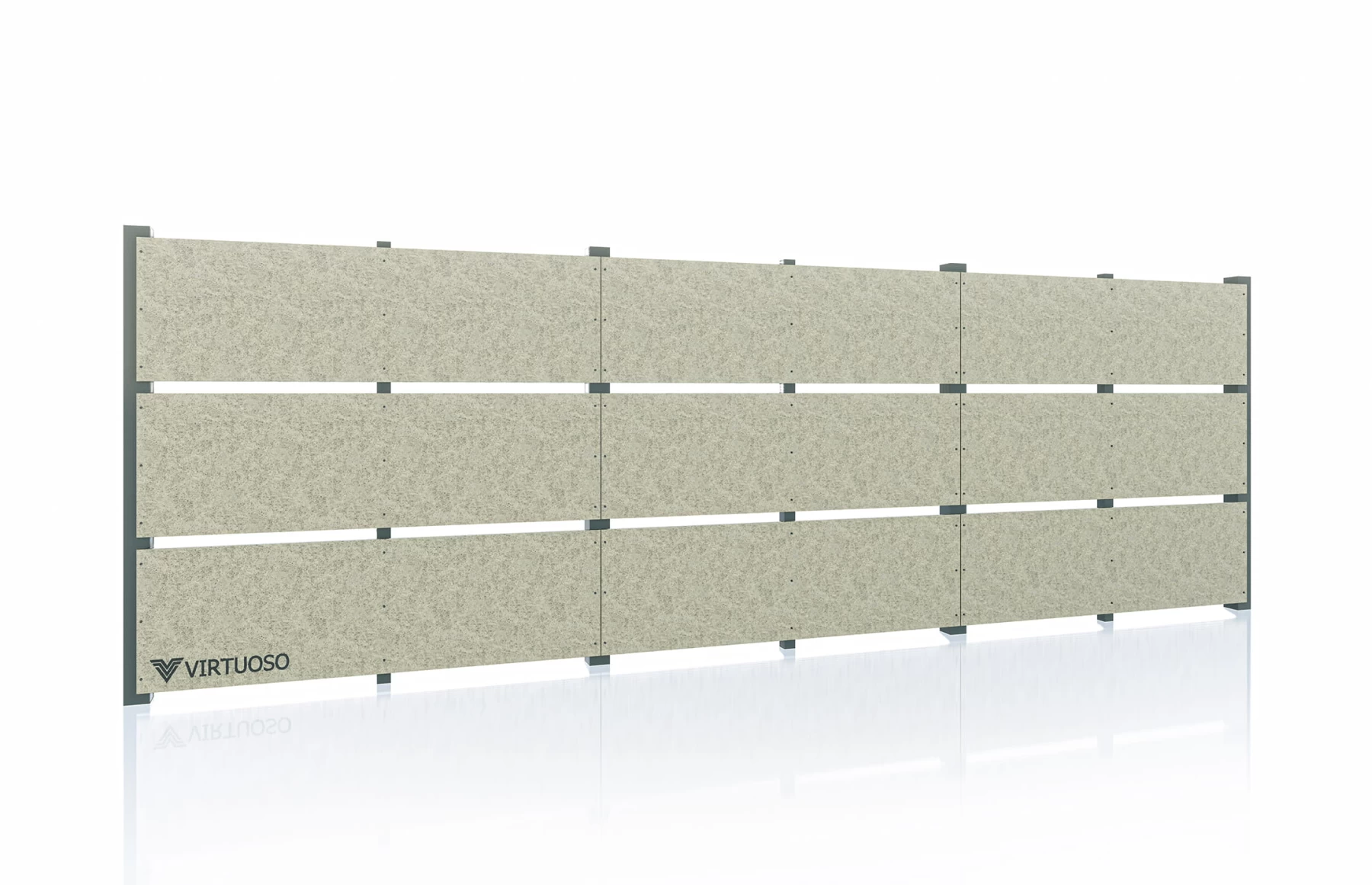 Gard modern fibrociment, Fibro X, Ivory Dayd