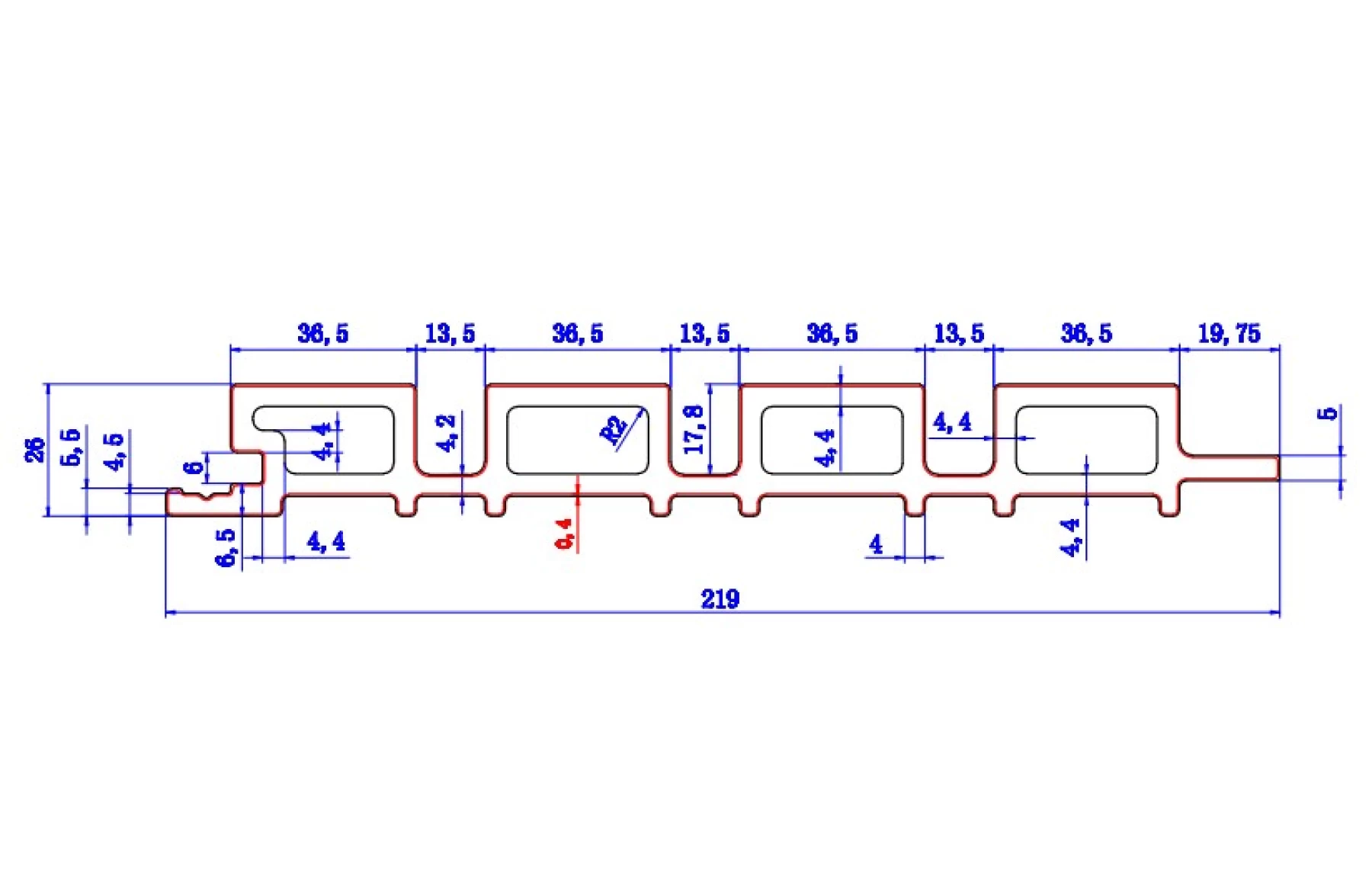 Riflaj coextrudat Virtuoso canelat WPC gri inchis carbune, Dimensiune: 219x26mm, Lungime: 3600mm, Eleganță și Protecție pentru Spațiile Exterioare