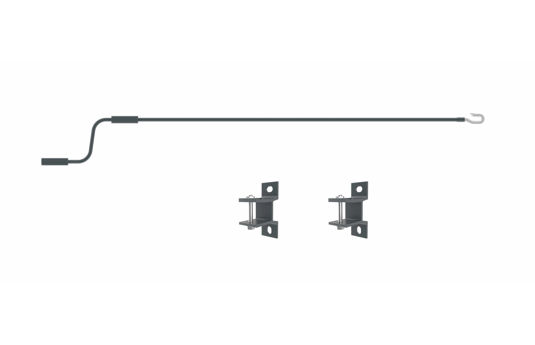 Marchiză/Copertină retractabilă manuală cu braț articulat 3x2,5 m poliester dungi, aluminiu