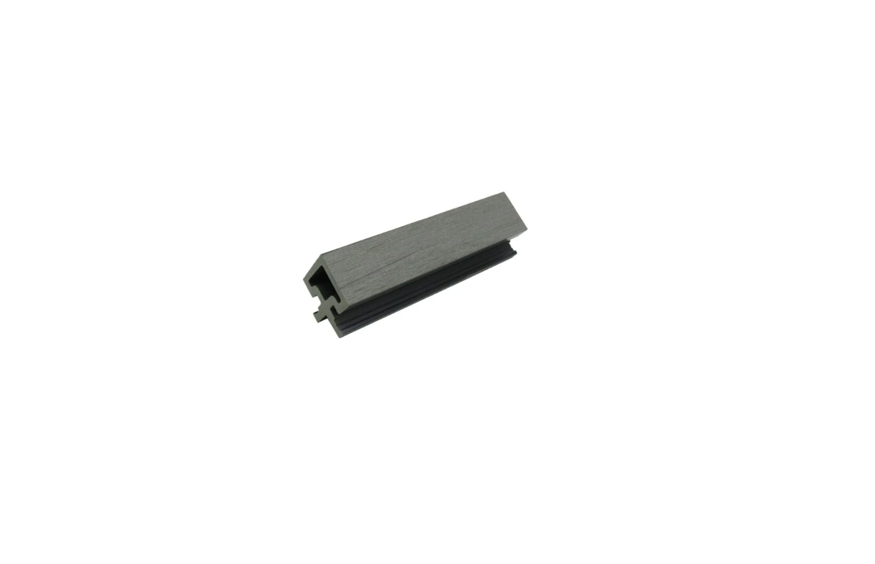 Coltar pentru riflaj WPC gri deschis 60-203 si 60-245, Dimensiune: 40x40mm, Lungime: 3600mm