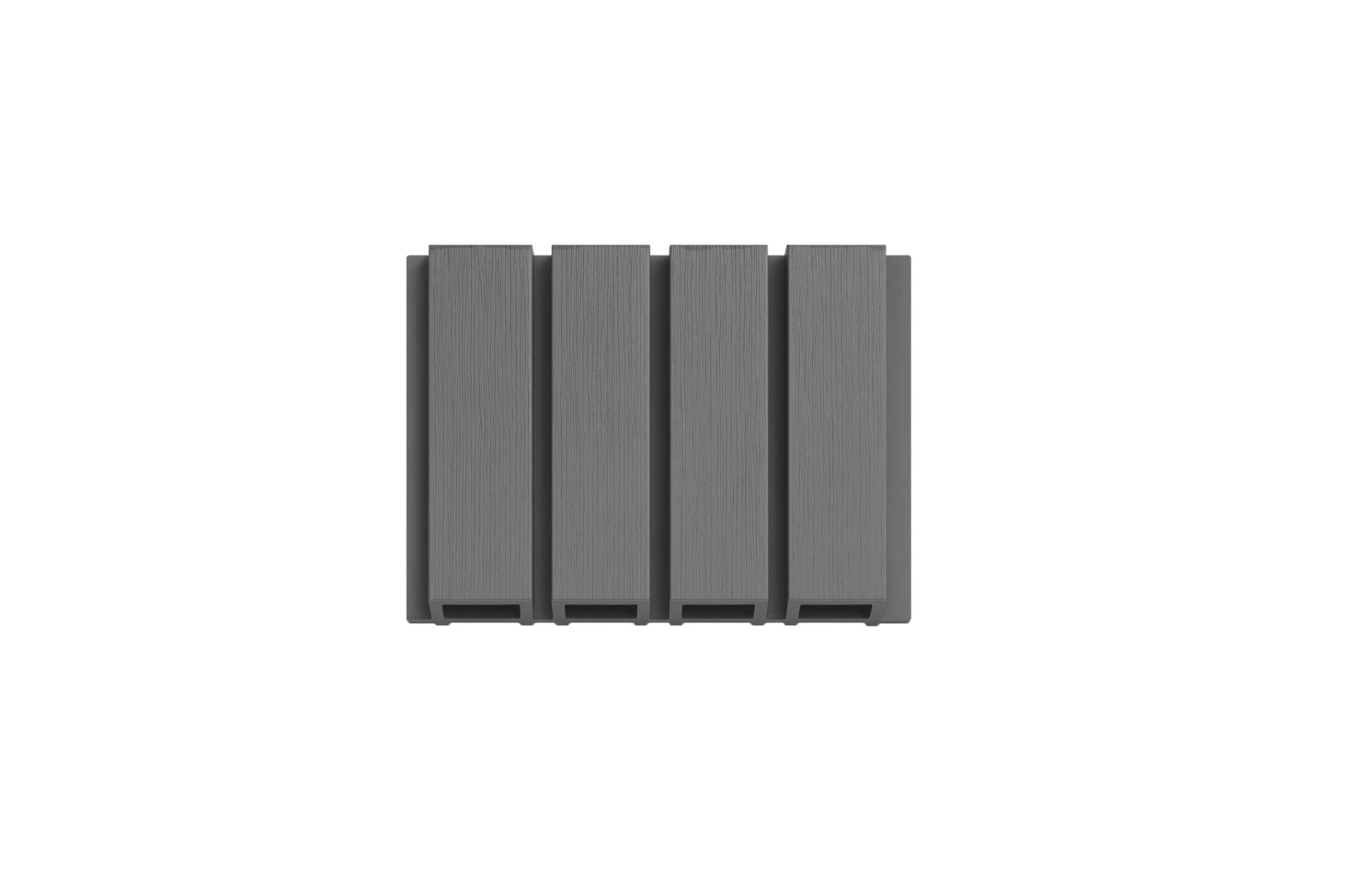 Riflaj WPC canelat negru, Dimensiune: 219x26mm