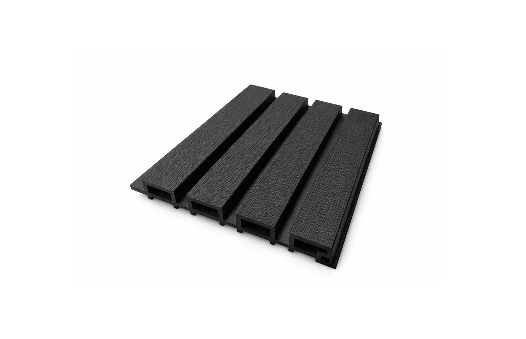 Riflaj WPC coextrudat canelat negru, Dimensiune: 220x26mm, Lungime: 3600mm